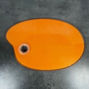LSARTS Orange Artist Palette Serving Board HS-044 Cheese Tray 11.5x7.5